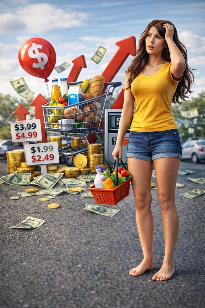 Inflácia: Čo to je a ako ovplyvňuje ceny v každodennom živote Ilustrácia rastu cien a vplyvu inflácie na každodenný život ľudí